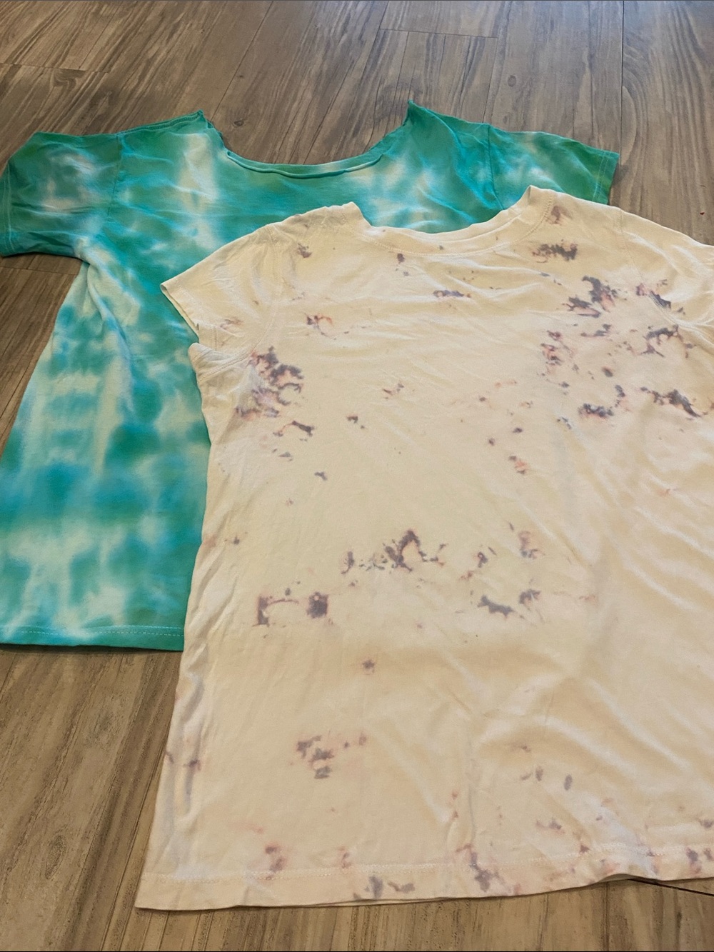 Trendy Tye Dye Short Sleeve Tops